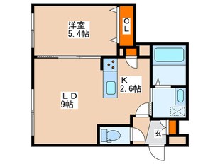 カヌレの物件間取画像